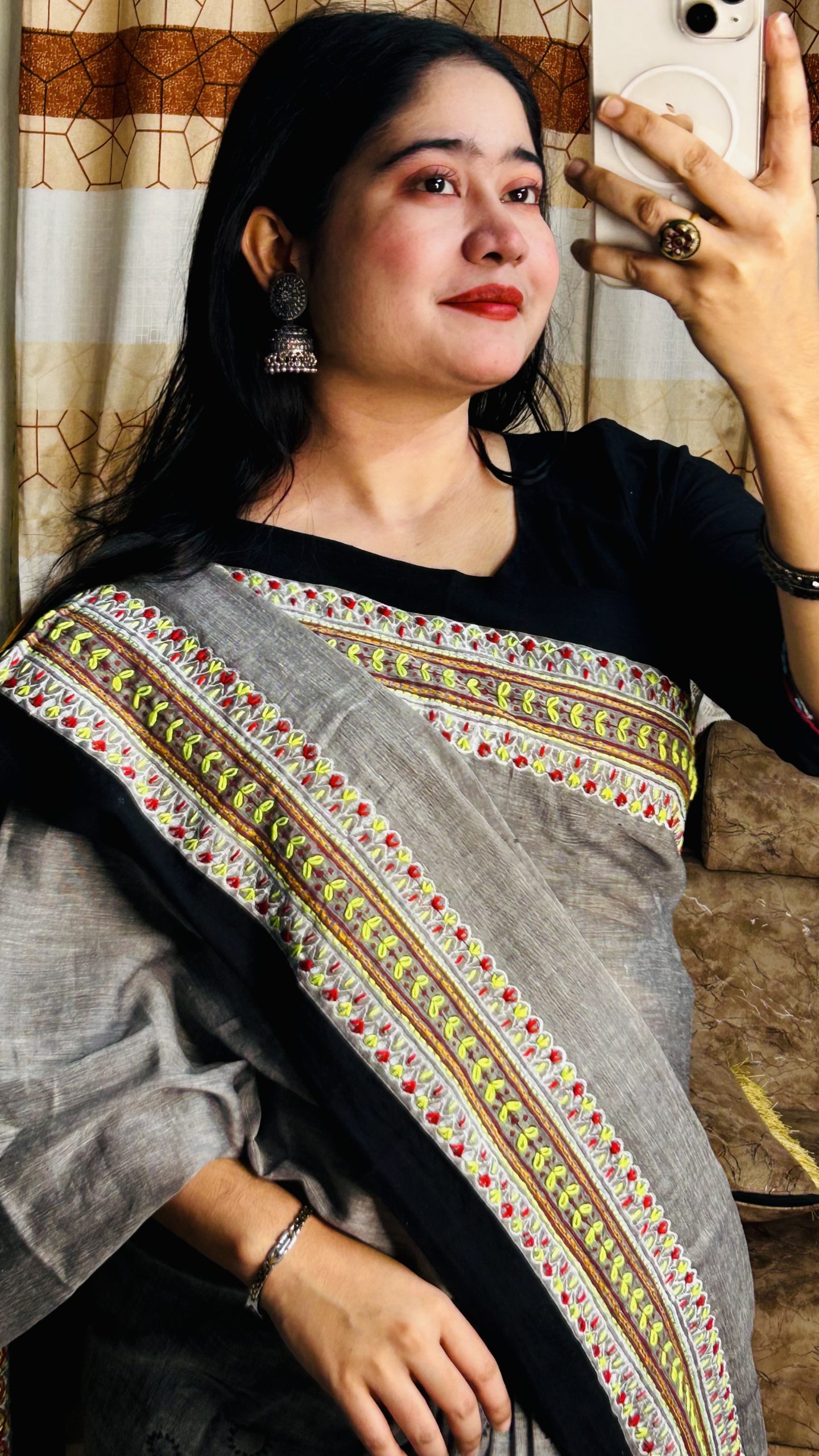 দেশি কটন শাড়ি ()