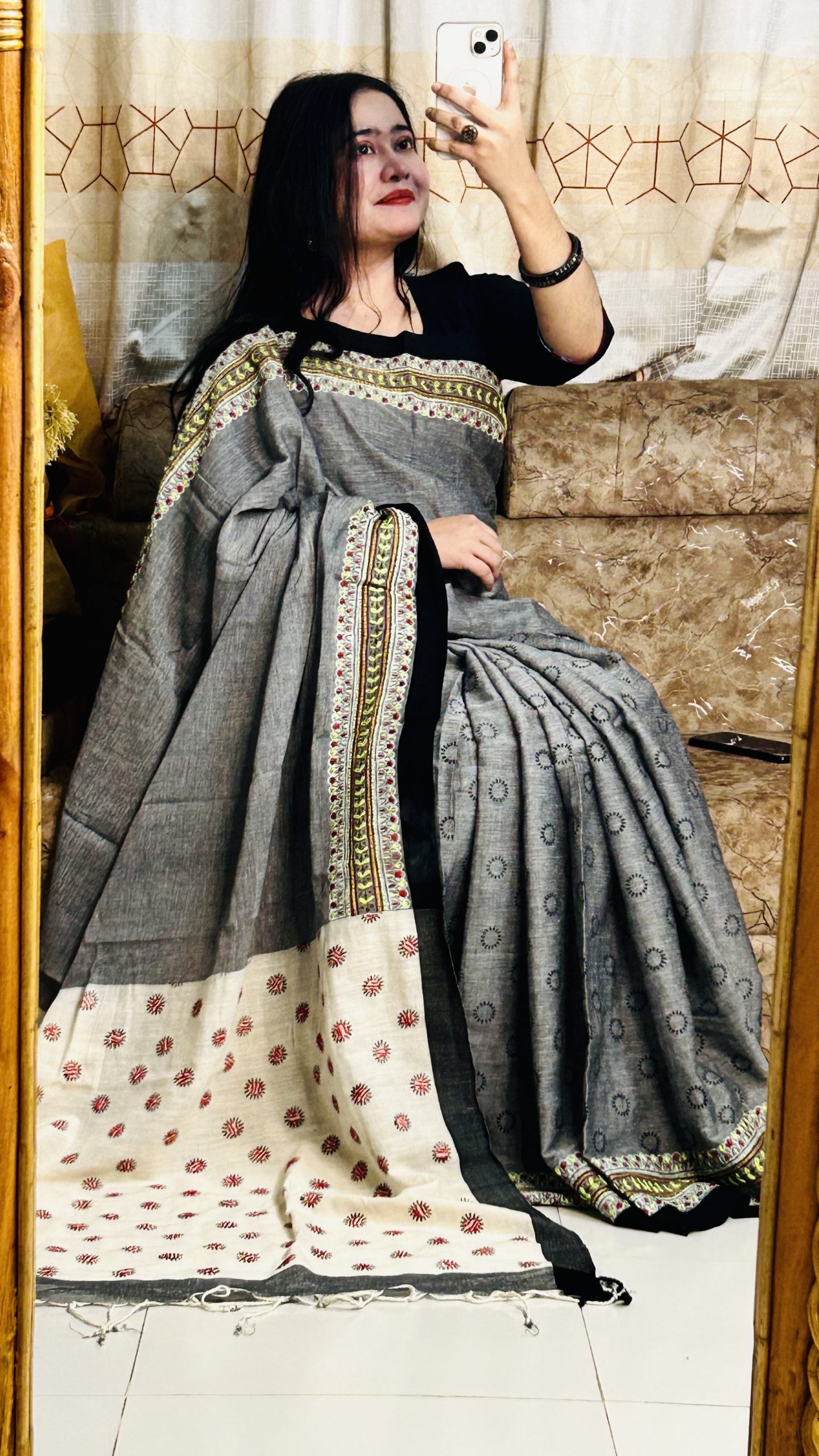 দেশি কটন শাড়ি ()