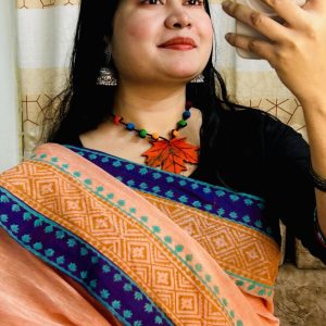 ব্লকপ্রিন্ট সুতি শাড়ি ()